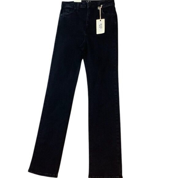 NWT LTJ Letter to Juliet Venice Jeans Womens Size 24 Black High-Rise - Picture 1 of 10